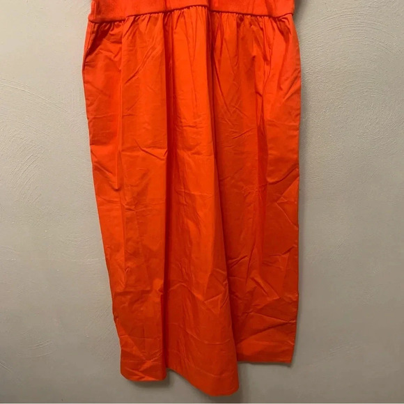 Boden Ribbed Halterneck Midi Dress in Orange Size 16 Size 18 NWT New - Picture 5 of 14
